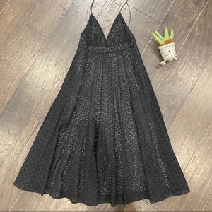Black eyelet summer dress